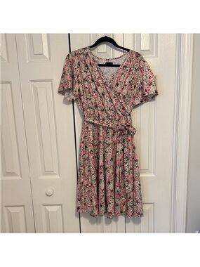 MIKAROSE floral swing dress; nursing friendly dress